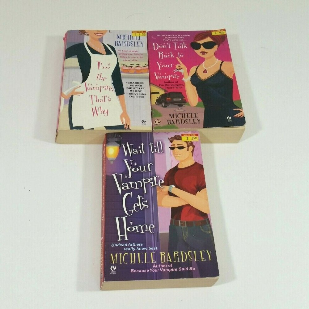3 Michele Bardsley Paperback Books Vampire Paranormal Romance Fantasy
